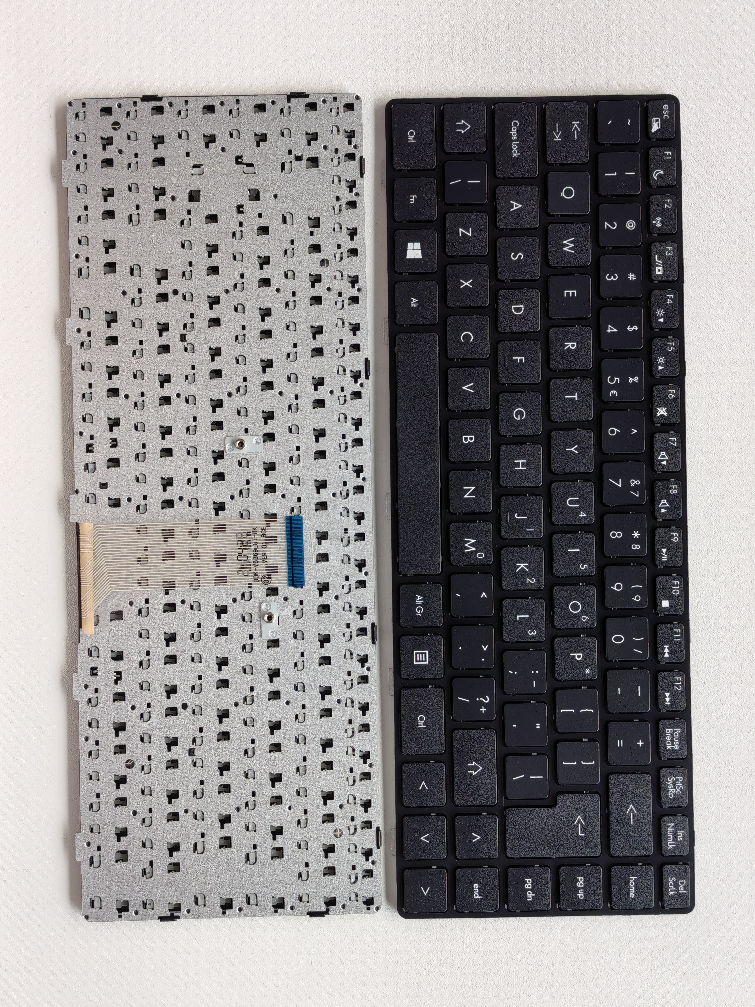 Picture of New Replacement Laptop Keyboard For HASEE Q480/7G-5H/JWU BLACK FRAME BLACK (OEM) UI Layout